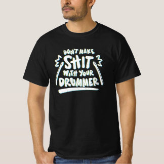 Camiseta Engraçado Drummer Drums Presente