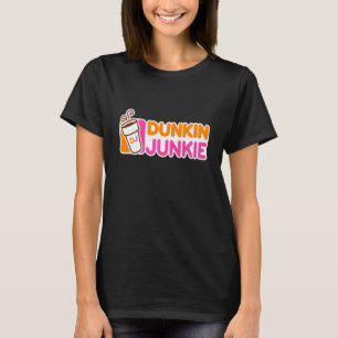 Camiseta Engraçado Dunkie Junkie Coffee Love Engraçado Coff