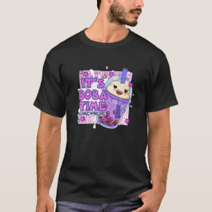 Camiseta Engraçado é Boba Time Algures Tapioca Boba Tea B