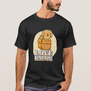 Camiseta Engraçado E Bonito Ador Labrador Raça De Cachorro 