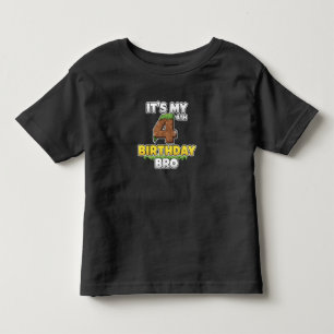 Camiseta Engraçado É Meu 4º Aniversário Irmão Vídeo Jogo Pi