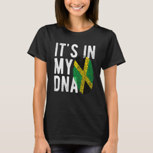 Camiseta Engraçado é no meu DNA impressão digital da bandei