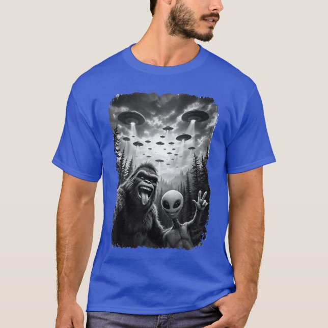 Camiseta Engraçado e Sasquatch Alien Bruh Sie engraçado (Frente)