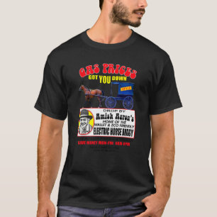 Camiseta Engraçado Economize Dinheiro de Gasolina Amish Cav