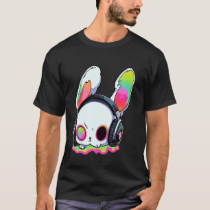 Camiseta Engraçado EDM Bunny DJ Trippy Rave