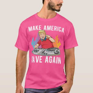 Camiseta Engraçado Edm Trump Torna A América Rave Novamente