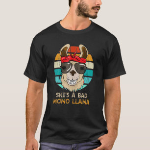 Camiseta Engraçado Ela é uma má mãe Llama Momo Gift