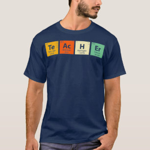 Camiseta Engraçado Elementos Periódicos de Mesa Química 