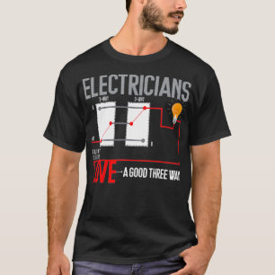 Camiseta Engraçado Elétrico Pun