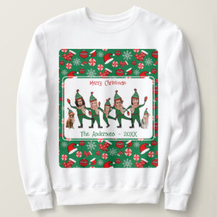 Camiseta Engraçado Elf Sua Família De 7 Doces De Natal Feio