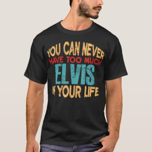 Camiseta Engraçado Elvis Personalizado Tshirt Nome Piada I