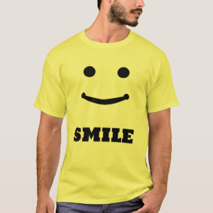 Camiseta Engraçado Emoji sorrindo cara