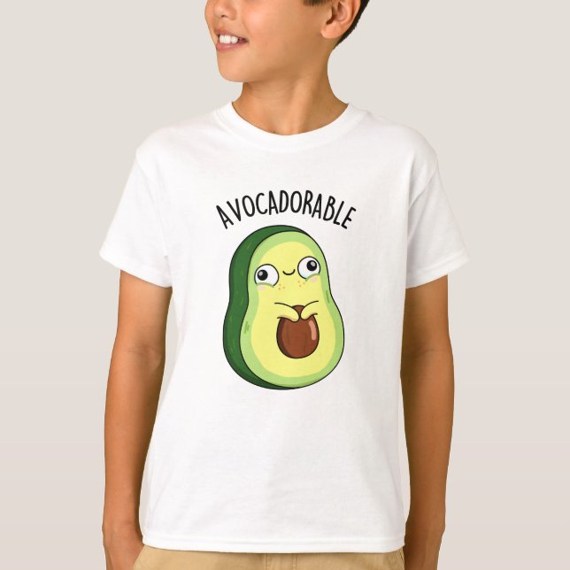 Camiseta Engraçado Encantado Avocado Pun (Frente)