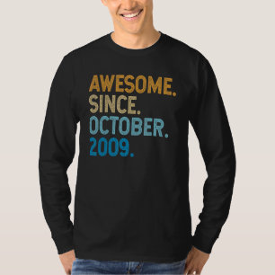 Camiseta Engraçado Engraçado De 13 Anos Desde Outubro De 20
