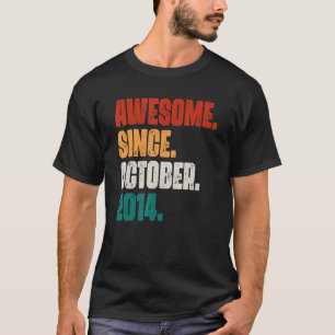 Camiseta Engraçado Engraçado desde outubro de 2014 8º B
