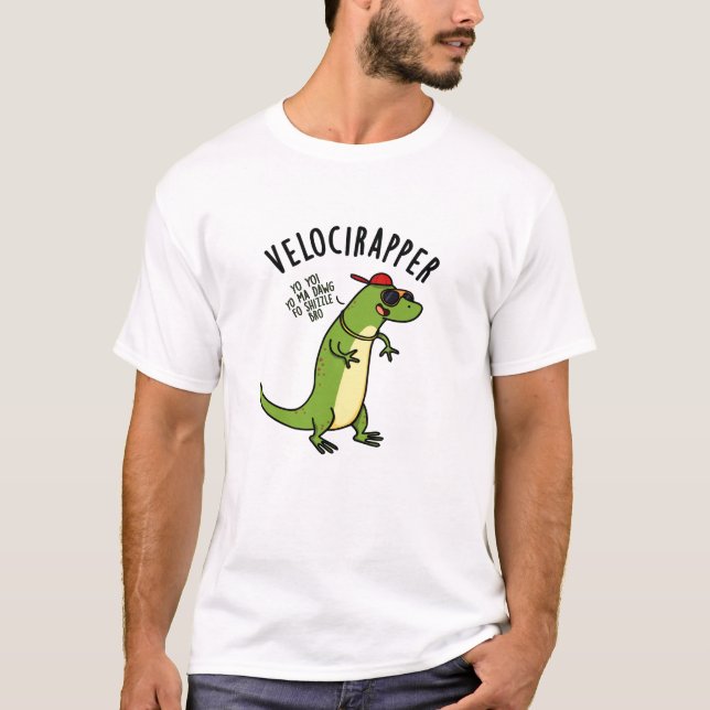 Camiseta Engraçado Engraçado Dinossauro Canhoto (Frente)