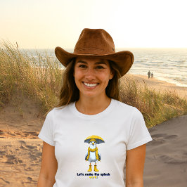 Camiseta Engraçado Engraçado em Raparigas - Humor de Praia