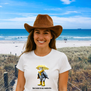 Camiseta Engraçado Engraçado em Raparigas - Humor de Praia