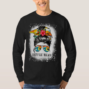 Camiseta Engraçado Engraçado Salty Lil Beach Messy Bun Sung