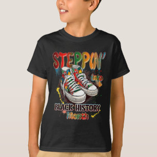 Camiseta Engraçado Entrar Em Sapatos Do Mês Da História Neg