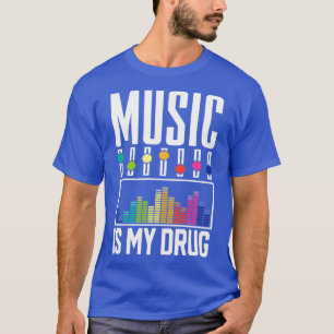 Camiseta Engraçado Equalizer Music é meu design de Drogas