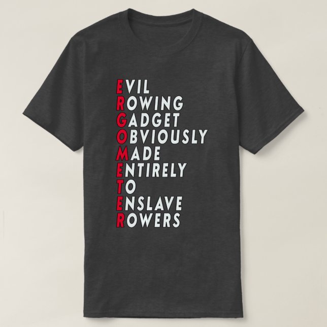 Camiseta Engraçado Ergómetro Citação Clássica TSirt (Frente do Design)