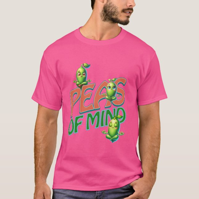 Camiseta Engraçado, Ervilhas De Mente, Ervilhas Internas, D (Frente)