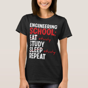 Camiseta Engraçado Escola de Engenheiros da Faculdade de E
