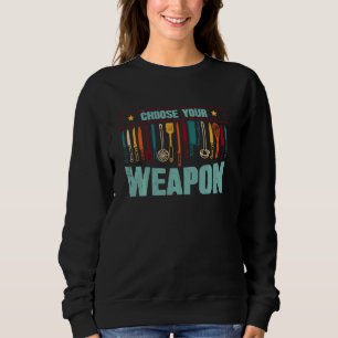 Camiseta Engraçado Escolha Sua Arma Para O Chef De Cozinha 