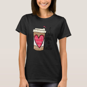 Camiseta Engraçado Espresso Bonito Café Coração Eu Te Amo U