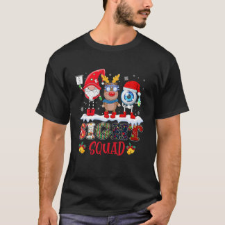 Camiseta Engraçado Esquadrão de Visão Gnomo Reindeer Papais