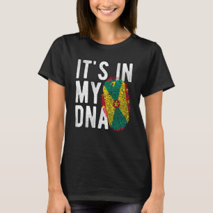 Camiseta Engraçado está na minha bandeira de DNA Granada Im