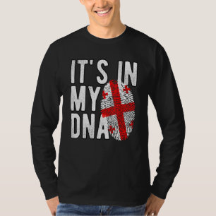 Camiseta Engraçado, está no meu DNA, a bandeira da Geórgia,