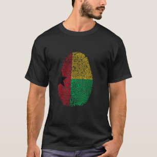 Camiseta Engraçado está no meu DNA, bandeira da Guiné Bissa