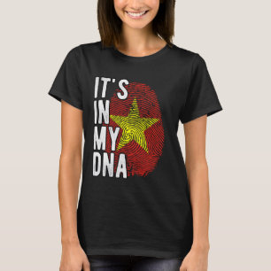 Camiseta Engraçado, está no meu DNA, bandeira do Vietnã Imp