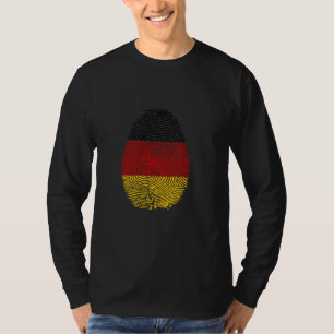 Camiseta Engraçado está no meu DNA, na Alemanha, a bandeira