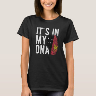 Camiseta Engraçado está no meu DNA Papua Nova Guiné, bandei