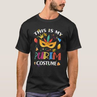 Camiseta Engraçado Este É O Meu Máscara De Costume De Purim