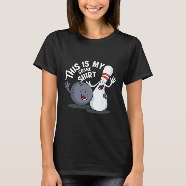 Camiseta Engraçado Este é o meu presente de jogo de boliche (Frente)
