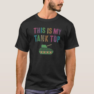 Camiseta Engraçado Este É O Meu Tanque Do Car Militar Mais