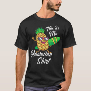 Camiseta Engraçado Este É O Meu Verão De Abacaxi Havaiano