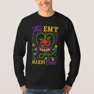 Camiseta Engraçado Este Emt Adora O Carnaval De Mardi Gras
