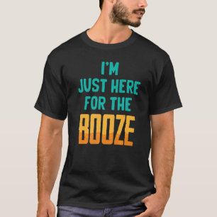 Camiseta Engraçado, estou aqui para a cerveja de vinho de b