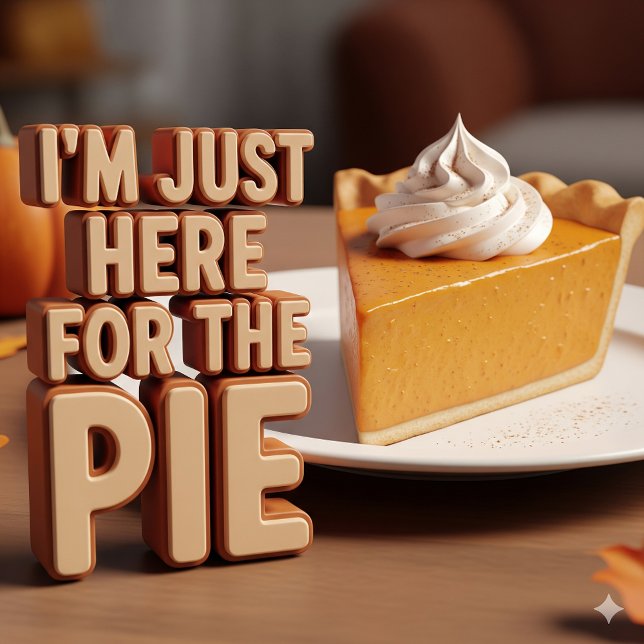 Camiseta Engraçado, estou aqui para a torta (Criador carregado)