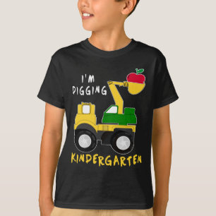 Camiseta Engraçado, estou cavando o jardim de infância