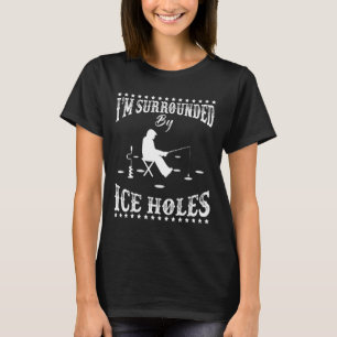 Camiseta Engraçado, estou cercado por buraco de gelo, entus