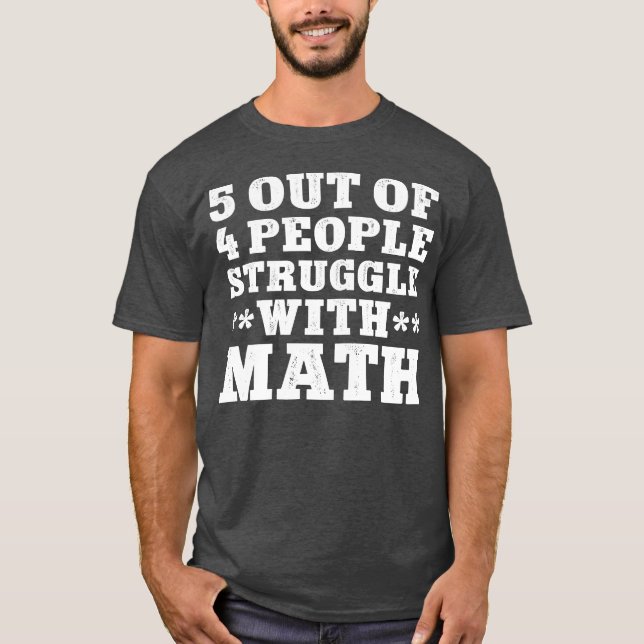 Camiseta Engraçado Estudante de Matemática (Frente)