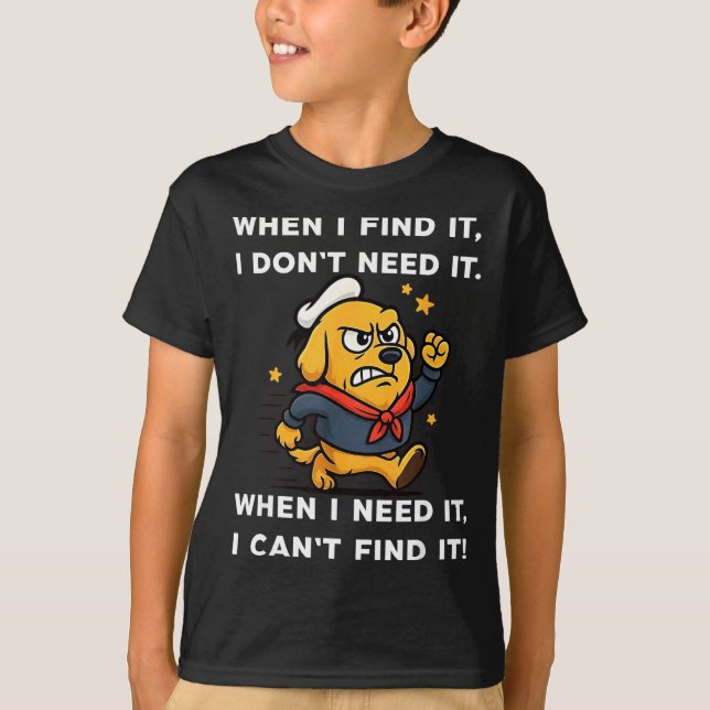 Camiseta Engraçado Eu Acho Quando Eu Eu Não Preciso Quando  (Frente)