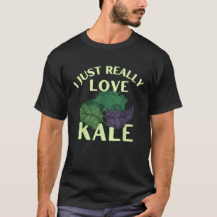 Camiseta Engraçado, Eu Adoro Kale Vegetarian Veg