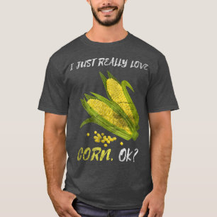 Camiseta Engraçado, Eu Adoro O Farmador Da Vida Do Milho